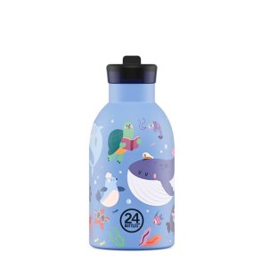 Kinder-Thermosflasche mit Strohhalm - 330 ml - Ocean  Friends
