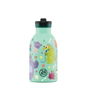 Kinder-Thermosflasche mit Strohhalm - 330 ml - Spooky Friends