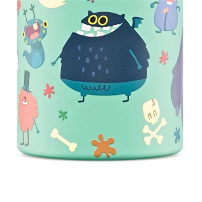 Kinder-Thermosflasche mit Strohhalm - 330 ml - Spooky Friends