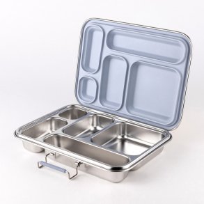 Bento madkasse i rustfrit st�l med 5 rum - Sky