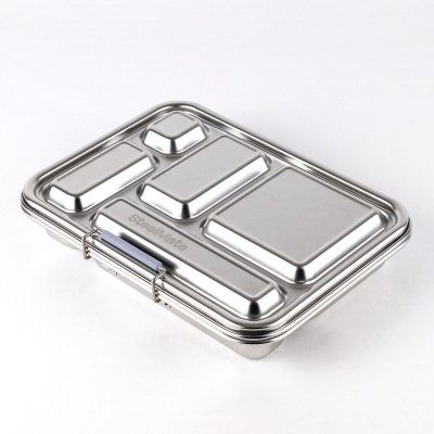 Bento madkasse i rustfrit st�l med 5 rum - Sky