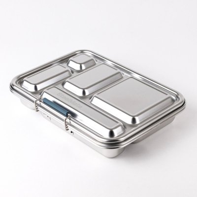 Bento madkasse i rustfrit st�l med 5 rum - Teal