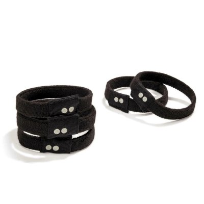 Plastikfreie Haargummis - Flach - Black