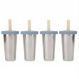 Eisformen aus Edelstahl - 4er-Pack - Ocean