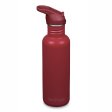 Drikkedunk med suger�r & sportsl�g - 800 ml - Garnet