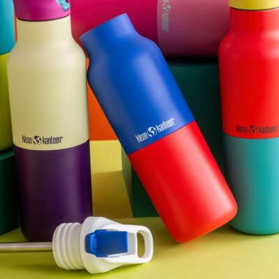 Termo drikkedunk med sportsl�g - Dazzling Blue Kaleidoscope