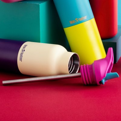 Termo drikkedunk med sportsl�g - Wax Yellow Kaleidoscope