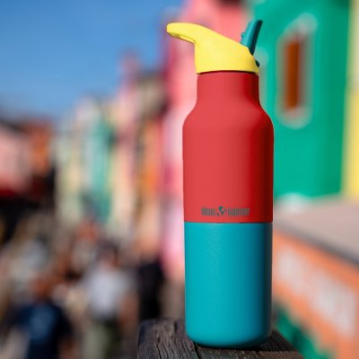 Insulated stainless steel water bottle - Cayenne Kaleidoscope