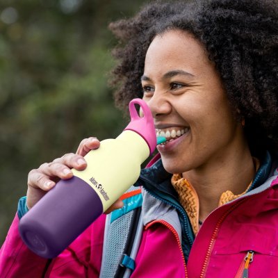 Termo drikkedunk med sportsl�g - Wax Yellow Kaleidoscope