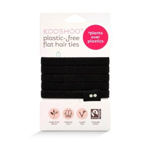 Plastikfreie Haargummis - Flach - Black