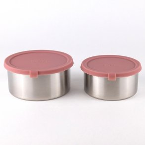 St�lbokse til snacks og opbevaring, large - 2 stk - Rose