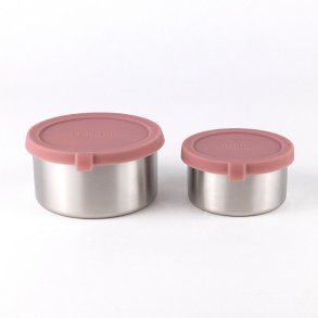 St�lbokse til snacks og opbevaring, medium - 2 stk - Rose