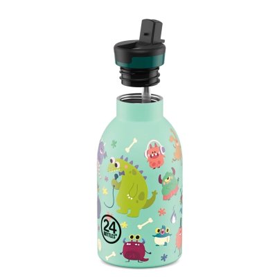 Kinder-Thermosflasche mit Strohhalm - 330 ml - Spooky Friends