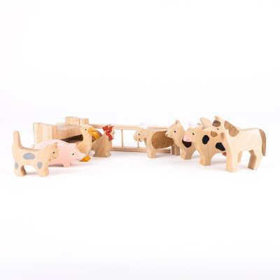 Schwein - Holzfigur aus Buchenholz