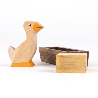 Gans - Holzfigur aus Buchenholz