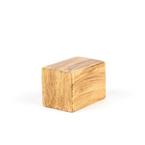 Strohballen - Holzfigur aus Buchenholz