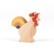 Hahn - Holzfigur aus Buchenholz