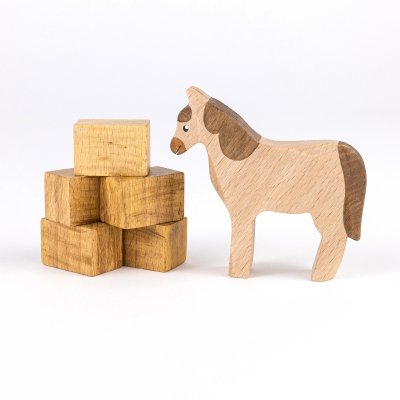 Pferd - Holzfigur aus Buchenholz
