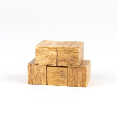 Strohballen - Holzfigur aus Buchenholz