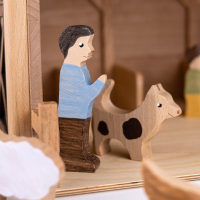 Hund - Holzfigur aus Buchenholz