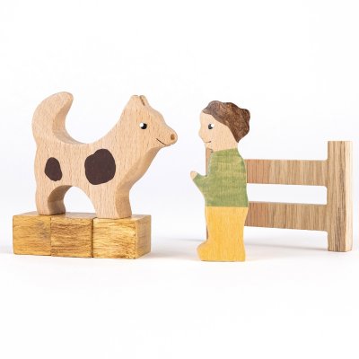 Hund - Holzfigur aus Buchenholz