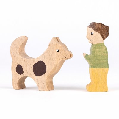 Hund - Holzfigur aus Buchenholz