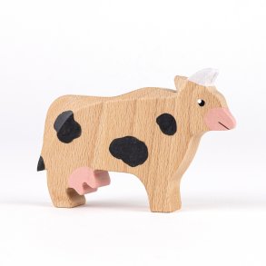 Kuh - Holzfigur aus Buchenholz
