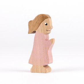 Girl - Wooden figure in beech wood
