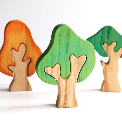 Woodland small world set with hare and hedgehog
