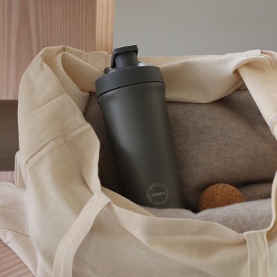 Proteinshaker aus Edelstahl - 750 ml - Dark Grey