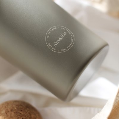 Proteinshaker aus Edelstahl - 750 ml - Driftwood