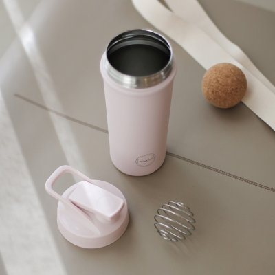 Proteinshaker aus Edelstahl - 750 ml - Soft Rose