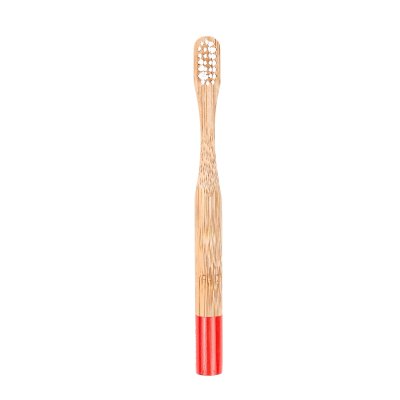 Bamboo children's toothbrush - extra soft - Red