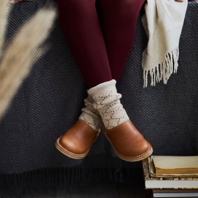 Duckfeet Klitm�ller Hausschuhe - Leder-Clogs mit Wollfutter - Nut
