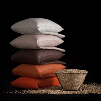Linen wheat bag - microwave heat pack - Brown