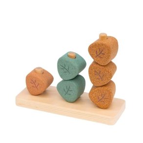 Learning Leaves - Montessori-inspired cork stacking toy