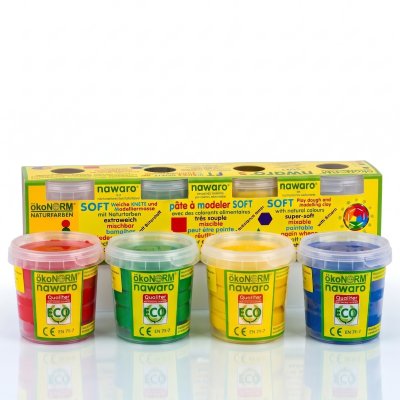 Modelling clay for children - 4 basic colours