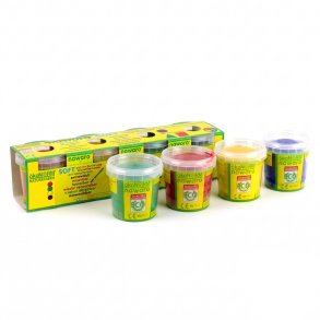 Knetmasse f�r Kinder - 4 Basisfarben