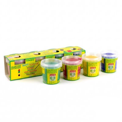 Modelling clay for children - 4 basic colours