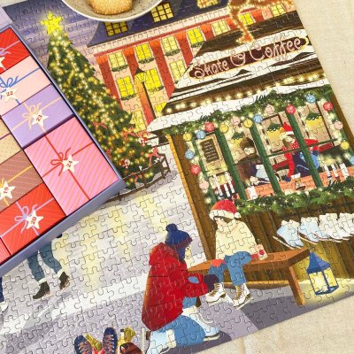 Puslespil julekalender - Skate & Coffee