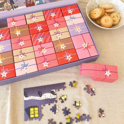 Puslespil julekalender - Skate & Coffee