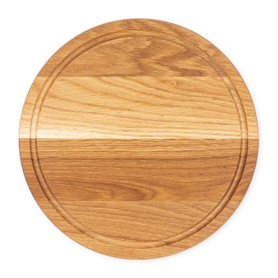 Rundt sk�rebr�t i egetr� - �30 cm
