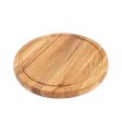 Rundt sk�rebr�t i egetr� - �25 cm