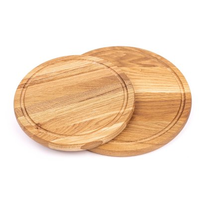 Rundt sk�rebr�t i egetr� - �30 cm