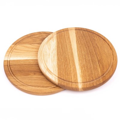 Rundt sk�rebr�t i egetr� - �30 cm