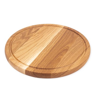 Rundt sk�rebr�t i egetr� - �30 cm