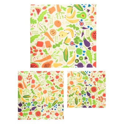 Bee's Wrap bivokspapir s�t - Garden Party - 3 stk