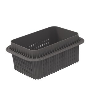 Airfryer Silikonform f�r Brot - 15x10 cm - Grau