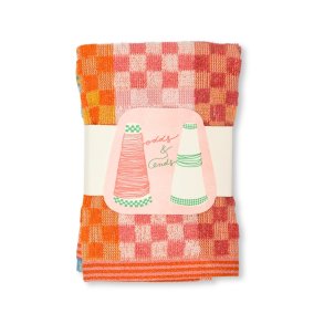 Vaskeklude s�t #134 - Checkered Check - 2 stk