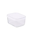 Glasbeholder med l�g - 13x10 cm - Frostet l�g